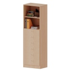 Schubladenschrank, 3 OH, 6 Schubladen, B/H/T 60x118x60cm 